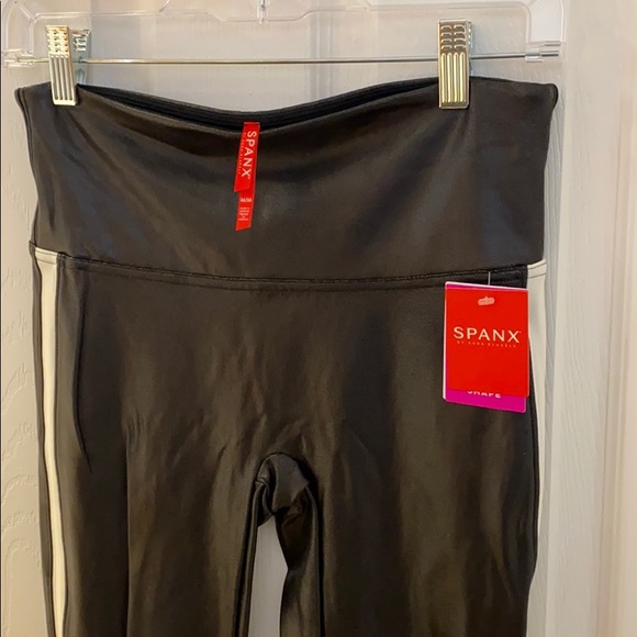 xxSOLDxx.Spanx Leather Side Stripe Leggings Sz:Med - Picture 4 of 5